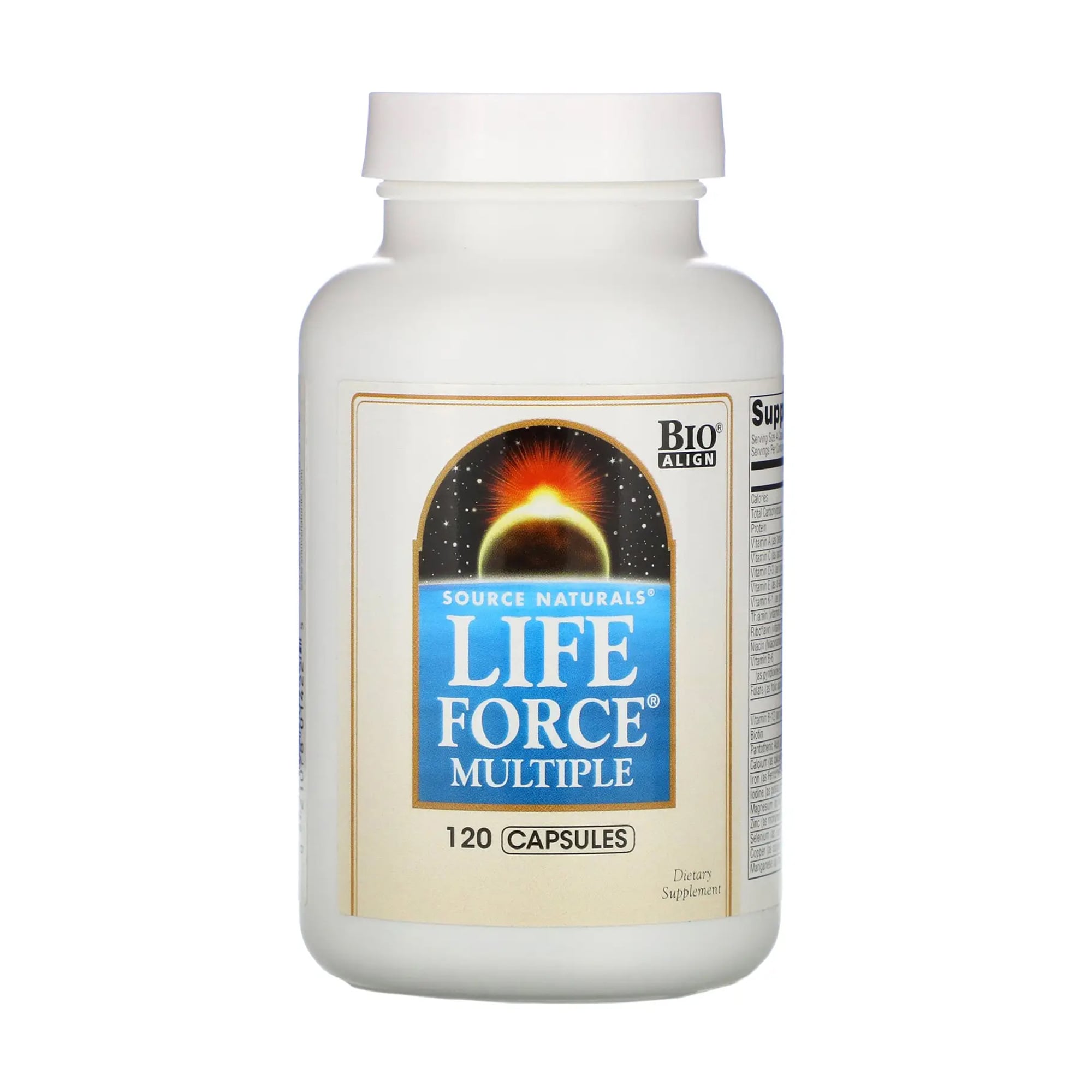 Мультикомплекс Source Naturals Life Force Multiple Підтримки енергії, 120 капсул